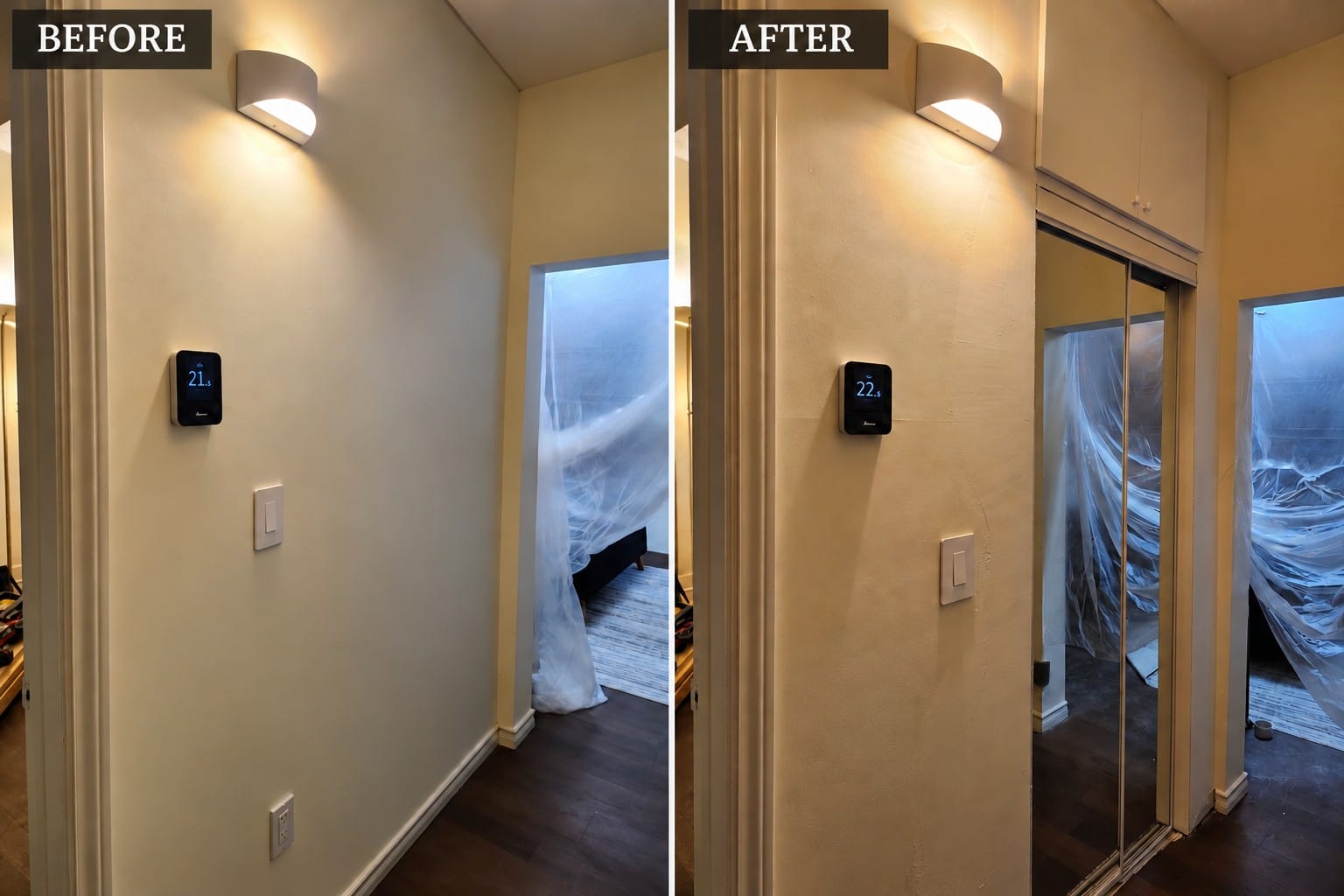 Hallway renovation before and after Toronto – MT Renovations